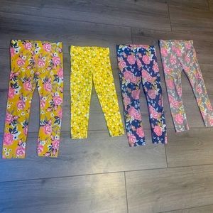 3T floral leggings lot
